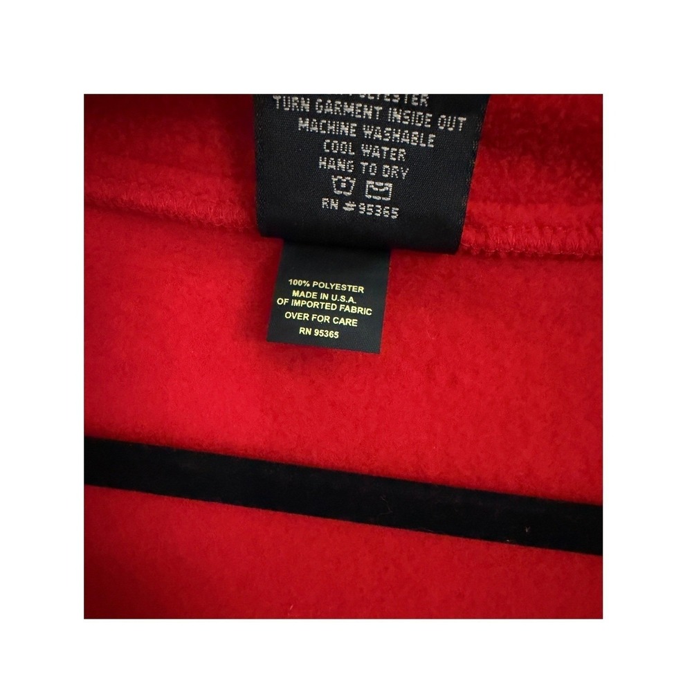Vintage Trailridge Red Fleece PJ Sleep Sack Lounger Wearable Blanket One Size OS - Picture 5 of 6